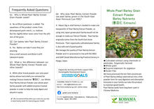 Load image into Gallery viewer, 100% Organic Pearl Barley Extract: granule type